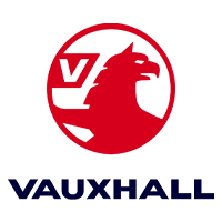 Logo of the Vauxhall car company, a griffin in a red circle