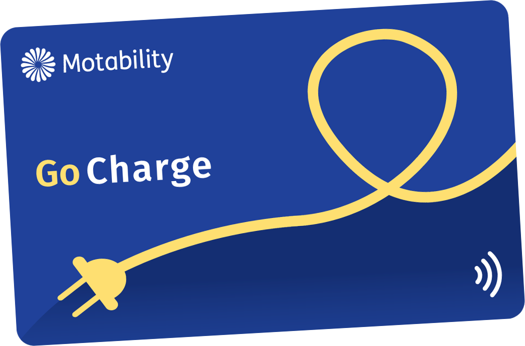 A Motability Go Charge card