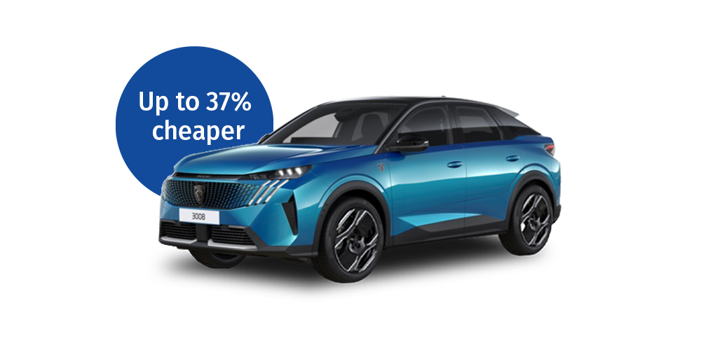 Save up to 37 percent on a Peugeot 3008