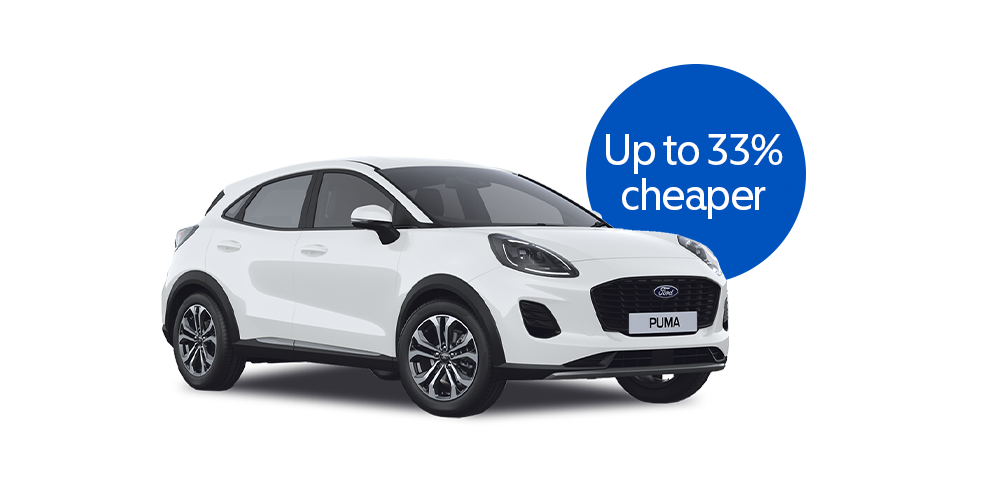 Save up to 33 percent on a Ford Puma