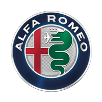 The logo of the Alfa Romeo car company