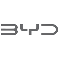 The logo of the BYD car company