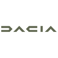 The logo of the Dacia automobiles car company