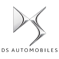 The logo of the DS automobiles car company