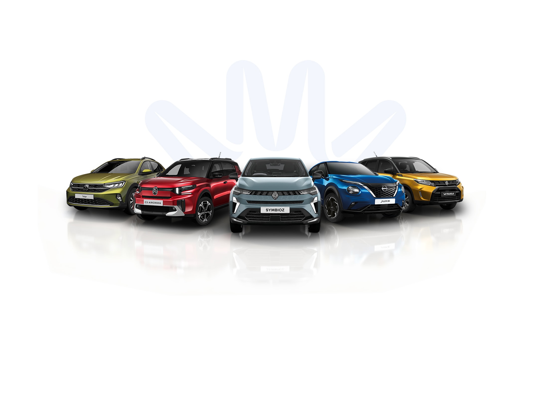 A selection of cars available on the Motability Scheme this quarter