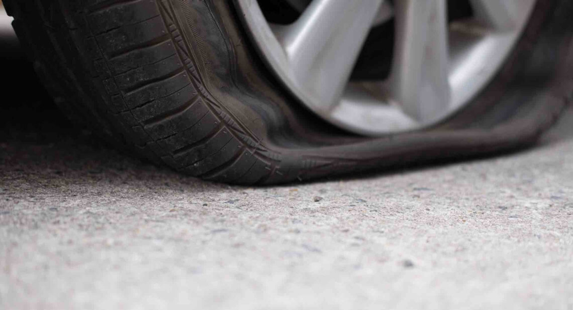 Flat tyre